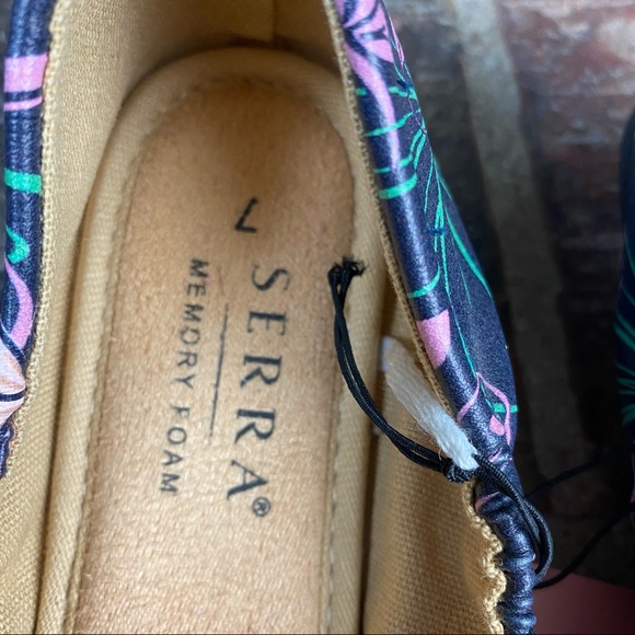 Serra Women Memory Foam 52834-18 Floral Flats Sz 7 - Picture 2 of 10